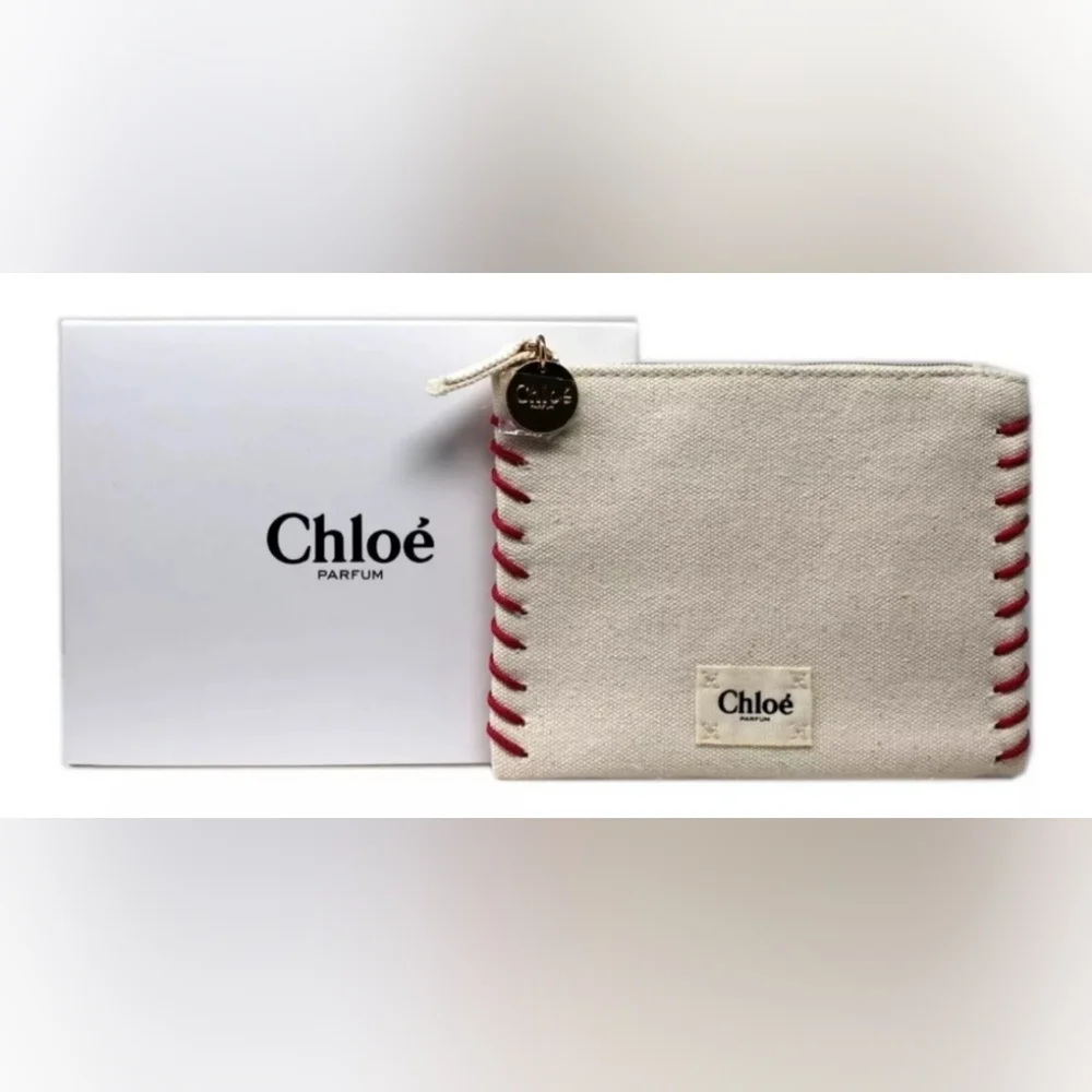 Chloe Parfum Canvase Pouch. 